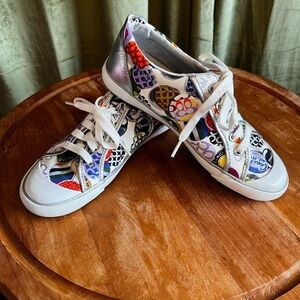 Fun to wear! Coach sneakers, bright colorful statement shoes